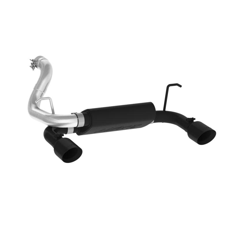 MBRP 2018+ Jeep Wrangler (JL) 3.6L V6 Dual Rear Exit Axle Back BLK Exhaust System - S5529BLK