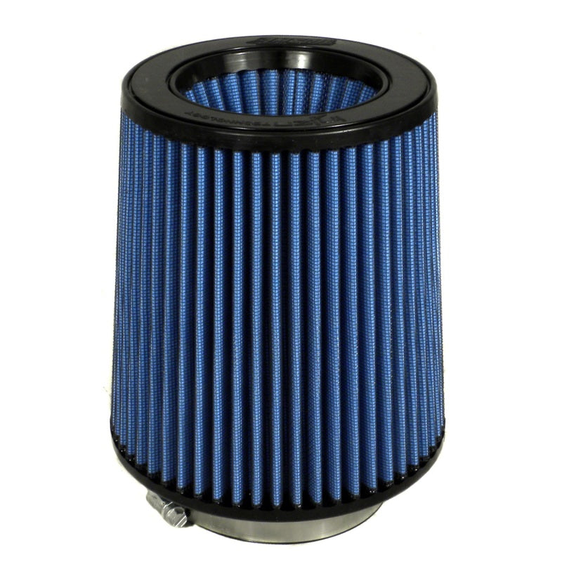 Injen Nanofiber Dry Air Filter - 4in Flange Dia / 6 1/2in Base / 7in Tall / 5 3/8in Top - X-1026-BB