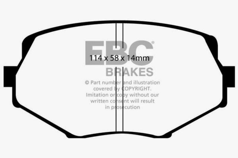 EBC 94-01 Mazda Miata MX5 1.8 Greenstuff Front Brake Pads - DP21002