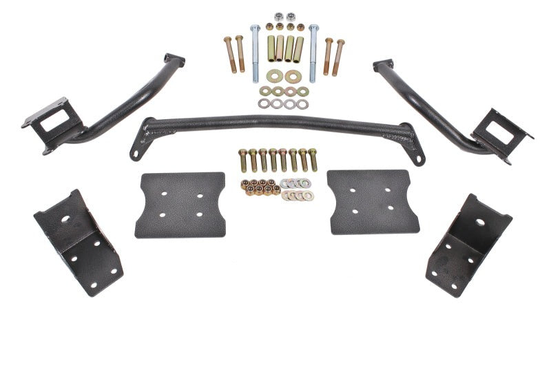 BMR 79-04 Fox Mustang Torque Box Reinforcement Plate Kit(TBR005H And TBR003H) - Black Hammertone - TBR004H