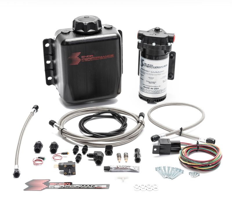 Snow Performance Stg 1 Boost Cooler Water Injection Kit TD (w/SS Braided Line &amp; 4AN Fittings)