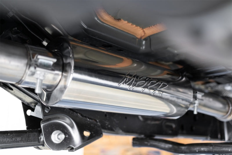 MBRP 18-20 Jeep Wrangler JL 2.5in Single Rear Exit Cat Back Exhaust - Aluminum - S5533AL