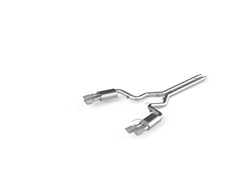 MBRP 18-19 Ford Mustang GT 5.0 3in Dual Split Rear AL Cat Back w/ Quad 4.0in Dual Wall Tips - S7205AL