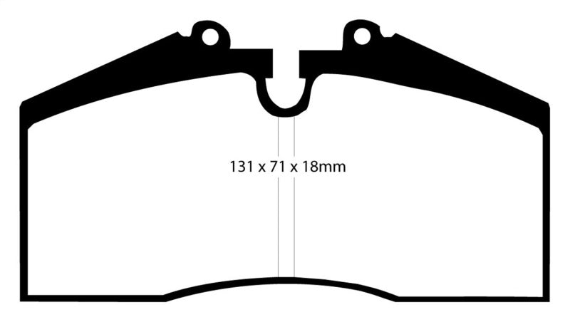 EBC 96-98 Porsche 911 (993) 3.6 Carrera 4S Yellowstuff Rear Brake Pads - DP4767R