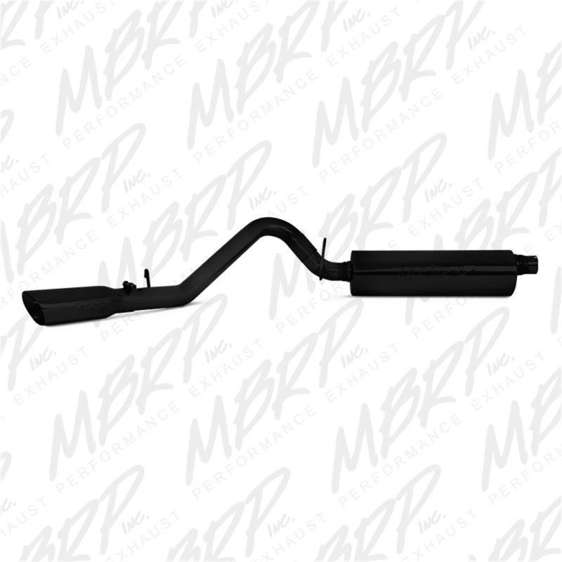 MBRP 97-99 Jeep Wrangler (TJ) Inline-4 2.5L, Inline-6 4.0L 2 1/2in Cat Back Single Side Black Coated - S5512BLK