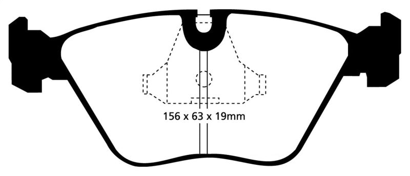 EBC 92-95 BMW M3 3.0 (E36) Redstuff Front Brake Pads - DP3689C