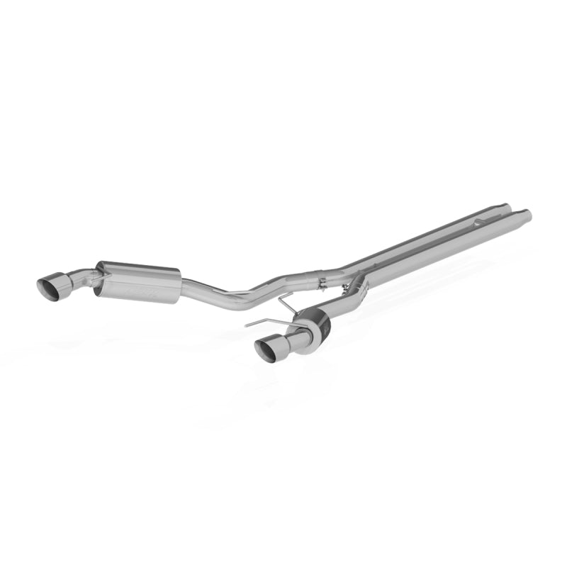 MBRP 15 Ford Mustang GT 5.0 3in Cat Back Dual Split Rear Street Version 4.5in Tips - Aluminized - S7277AL