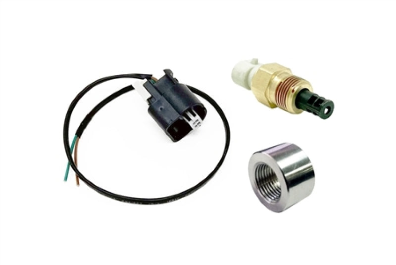 Torque Solution Fast Response SD IAT Sensor Kit GM Style IAT Sensor w/ Pigtail &amp; Aluminum Weld Bung - TS-ES-IAT-GMPA