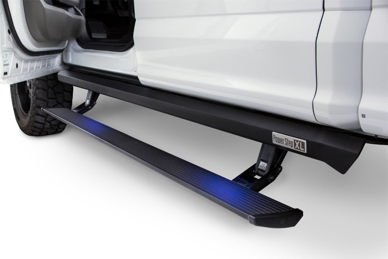 AMP Research 2021 Ford F-150 SuperCrew &amp; 22-23 F-150 Lightning CC PowerStep XL - Black