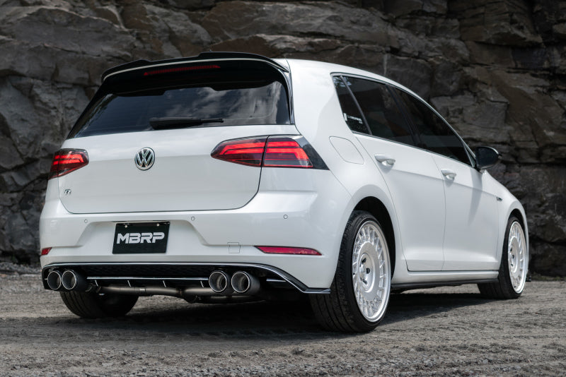 MBRP 15-19 VW Golf R MK7/MK7.5 3in T304 Cat Back Exhaust w/ Carbon Fiber Tips - S46033CF