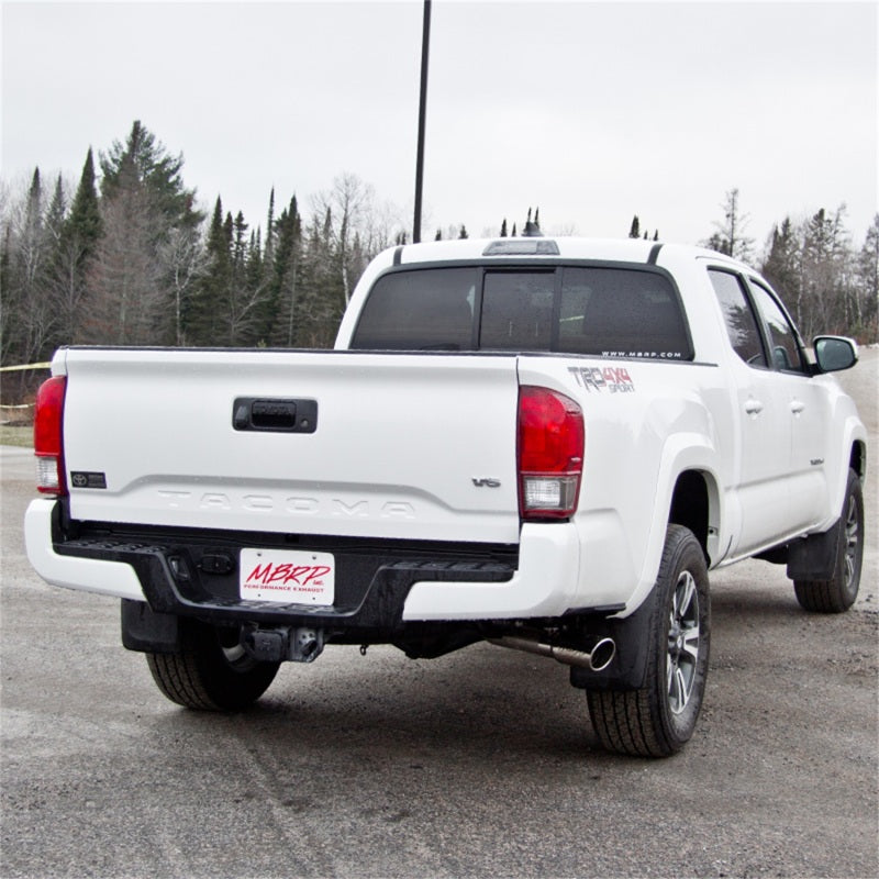 MBRP 2016 Toyota Tacoma 3.5L Cat Back Single Side Exit Aluminized Exhaust System - S5338AL