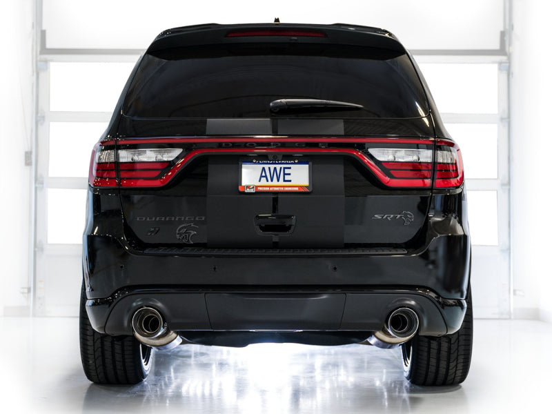 AWE Tuning 18-23 Dodge Durango SRT &amp; Hellcat Track Edition Exhaust - Chrome Silver Tips