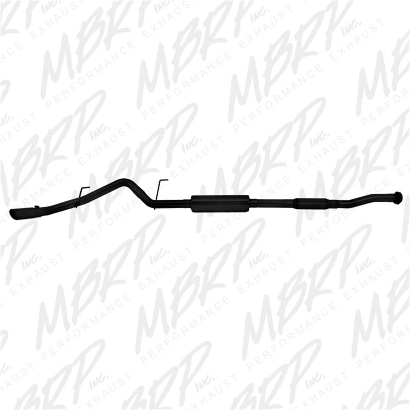 MBRP 11-14 Ford F150 3in Cat Back Single Side Exit Black Coated Exhaust System - S5230BLK