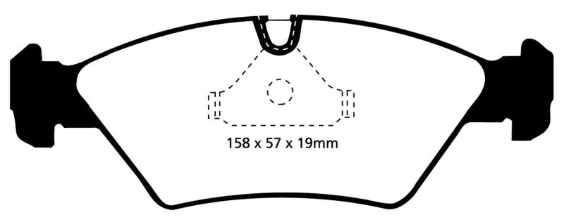 EBC 87-91 BMW M3 2.3 (E30) Redstuff Front Brake Pads - DP3414C