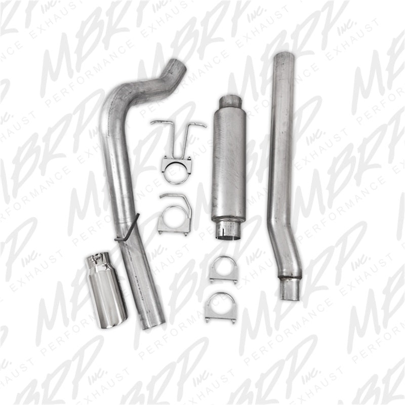 MBRP 11-13 Ford F-250/350/450 6.2L V8 Gas 4in Cat Back Single Side Alum Exhaust System - S5246AL