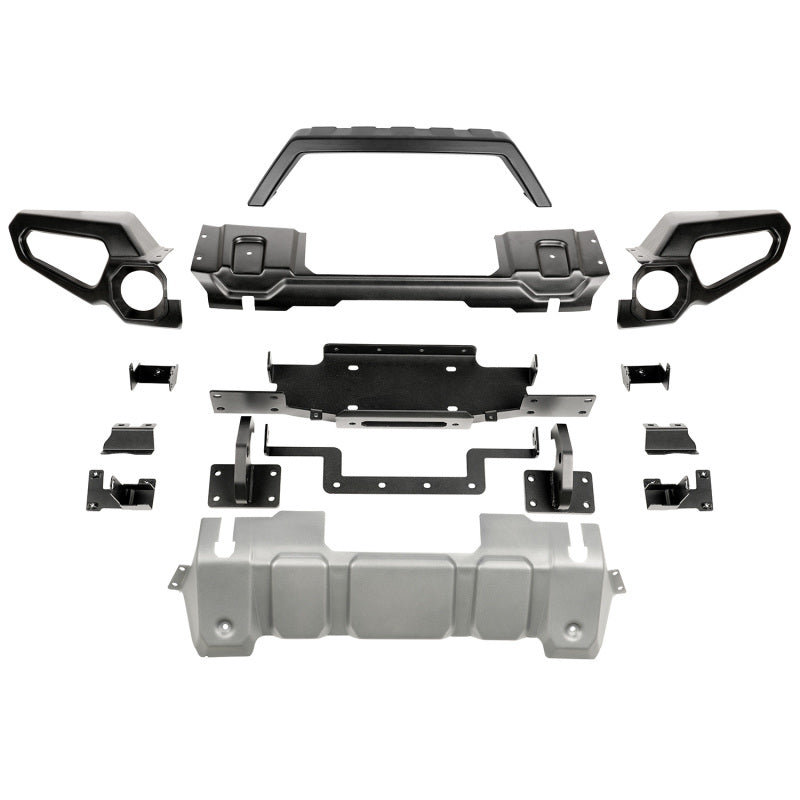 Rugged Ridge Venator Front Bumper W/Overrider &amp; Winch Tray JL