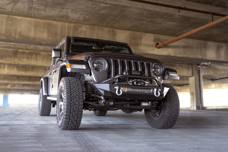 DV8 Offroad 07-23 Jeep Wrangler JK/JL &amp; Gladiator JT FS-1 Series Stubby Front Bumper