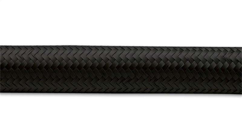 Vibrant -16 AN Black Nylon Braided Flex Hose .89in ID (50 foot roll) - 12003