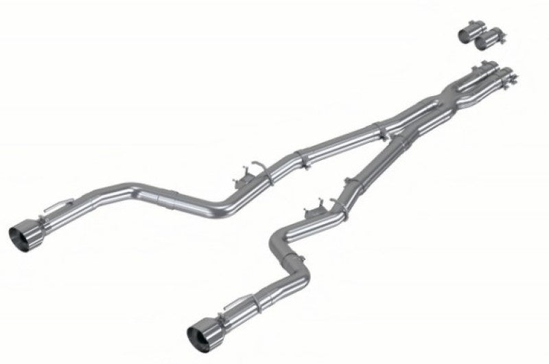 MBRP 17-21 Charger 5.7L/6.2L/6.4L 3in Race Profile Cat-Back w/ Dual Tips Aluminized Steel Exhaust - S7118AL