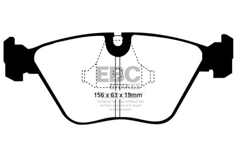 EBC 92-95 BMW M3 3.0 (E36) Yellowstuff Front Brake Pads - DP4689R