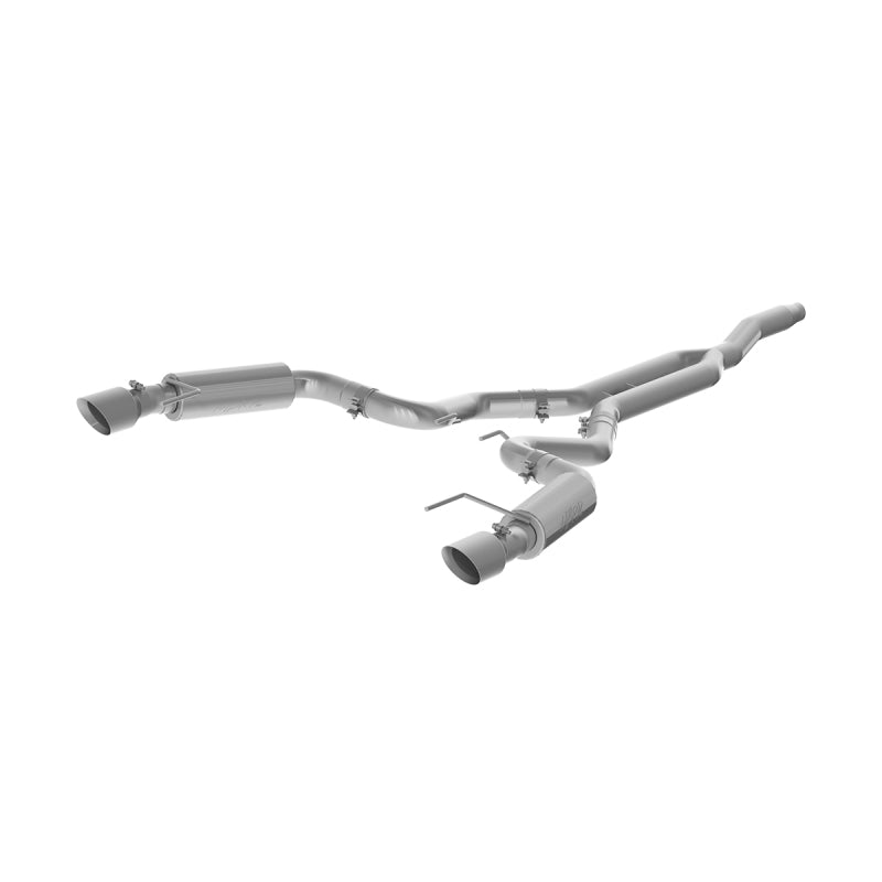 MBRP 15-18 Ford Mustang EcoBoost 2.3L T409 3in Cat Back Dual Split Rear Exit (Race Version) - S7275409