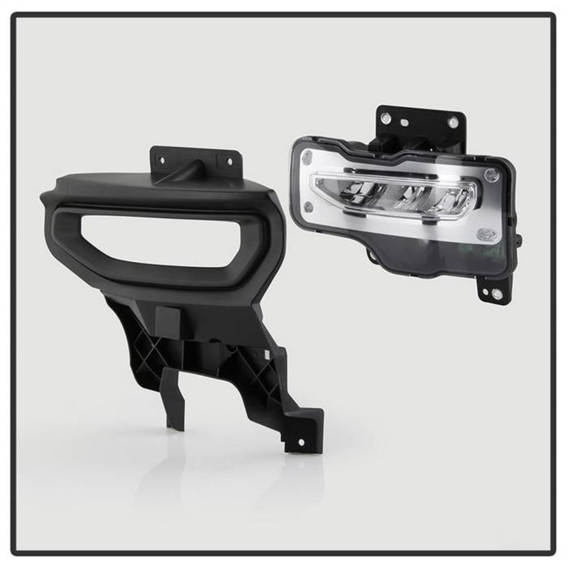 Spyder 16-18 GMC Sierra 1500 OEM Style Full LED Fog Light w/Switch - Clear (FL-GS2016-LED-C)