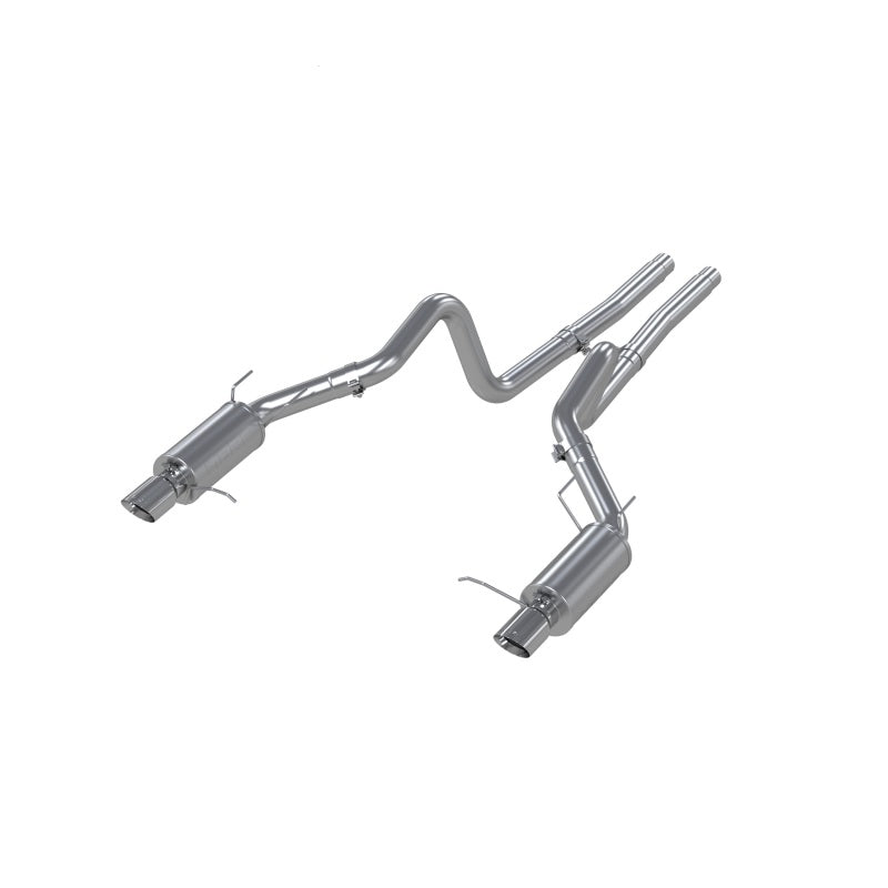 MBRP 11-14 Ford Mustang GT 5.0L Dual Split Rear Street Version T409 3in Cat Back Exhaust System - S7258409