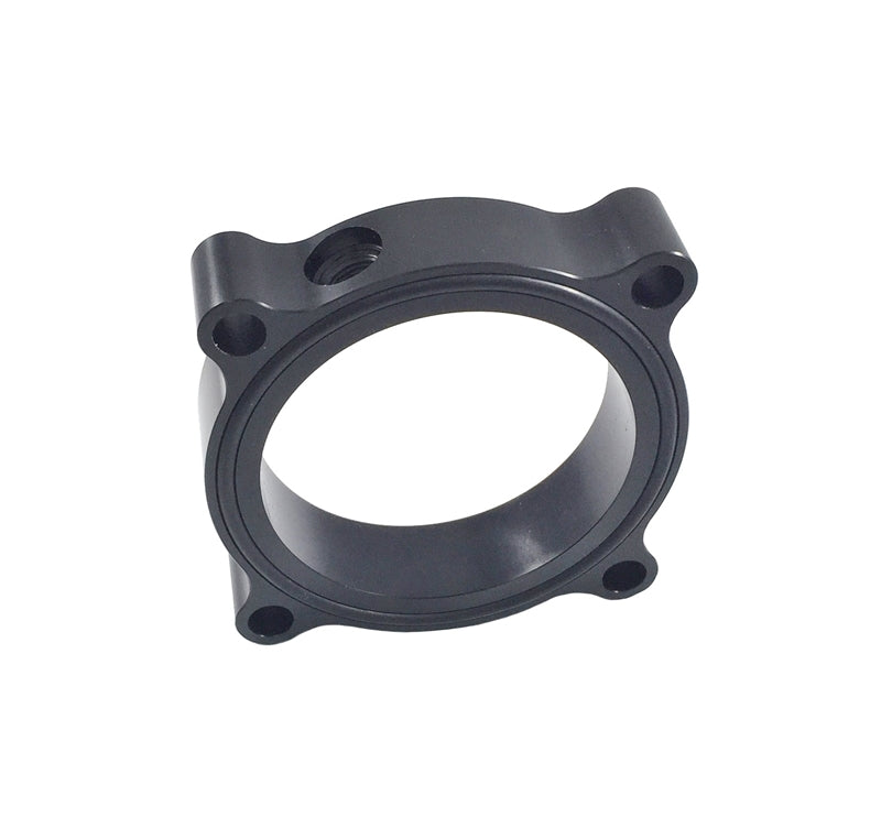 Torque Solution Throttle Body Spacer (Black): Audi / Volkswagen 2.0T FSI SI - TS-TBS-030B