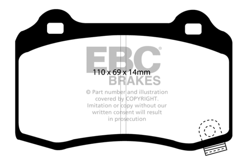 EBC Yellowstuff Rear Brake Pads DP41788R