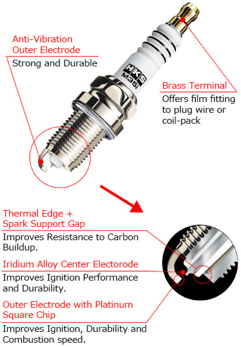 HKS 08 Lancer Evolution GSR/MR M-Series Spark Plugs (Heat Range 9) - Single