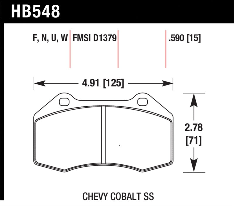 Hawk Mazda Miata MX-5 (ND) HPS 5.0 Front Brake Pads