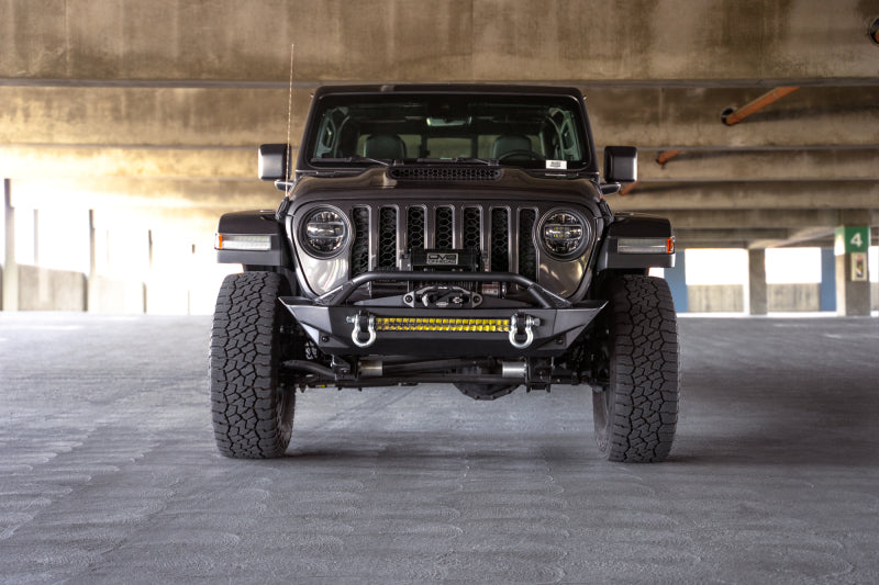 DV8 Offroad 07-23 Jeep Wrangler JK/JL &amp; Gladiator JT FS-1 Series Stubby Front Bumper