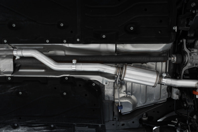 MBRP 2022+ Ford Maverick Aluminized Steel 4in OD Tip Single Side Exit 3in Cat Back Exhaust - S5267AL