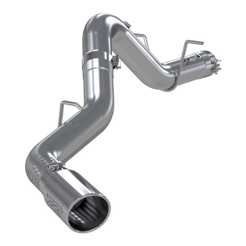 MBRP 2020+ GMC/Chevy 2500/3500 6.6L Duramax 4in Mand Bent Tubing AL-Ser Cat Back Single Side - Alum - S6059AL