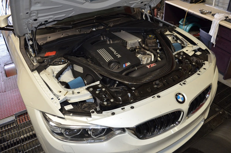 Injen 2015 M3/M4 3.0L Twin Turbo Wrinkle Black Short Ram 2pc. Intake System w/ MR Technology - SP1116WB