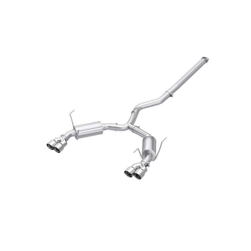 MBRP 2022+ Subaru WRX 3in Cat-Back Dual Split Rear Quad Tips Street Profile Exhaust - S4807304