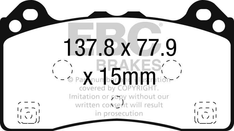 EBC 16-18 Ford Focus RS Bluestuff Front Brake Pads - DP52274NDX