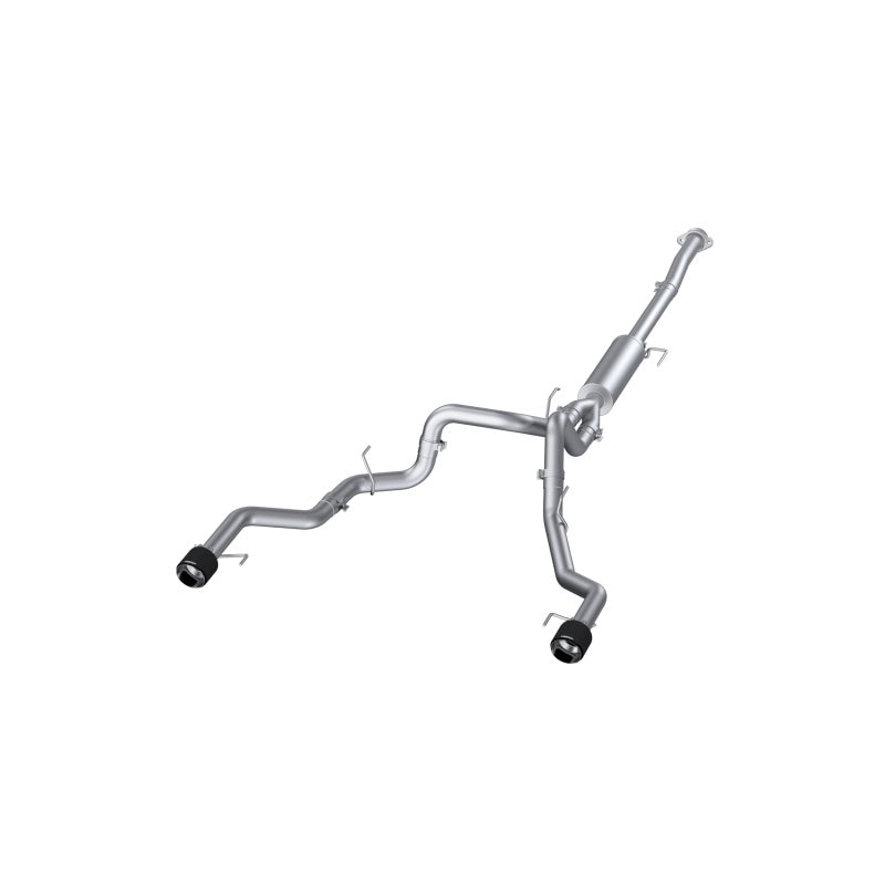 MBRP 22-23 Ford F150 T304 5in OD Carbon Fiber Tip Dual Rear Exit 3in Cat Back Exhaust - S52683CF