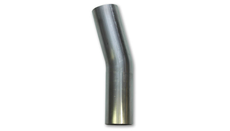 Vibrant 3in O.D. T304 SS 15 deg Mandrel Bend 5in x 5in leg lengths (5in Centerline Radius) - 13132