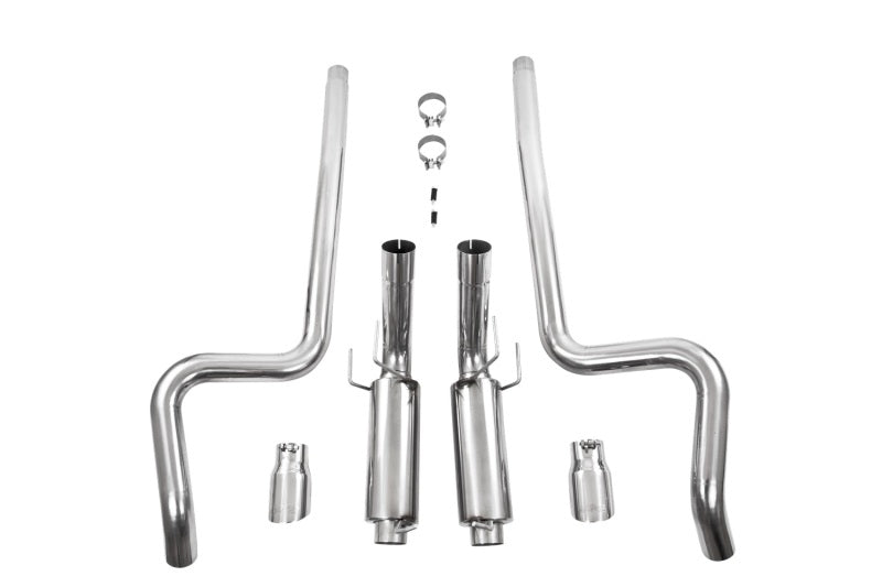 MBRP 11-14 Ford Mustang GT 5.0L Dual Split Rear Race Version T409 3in Cat Back Exhaust System - S7264409