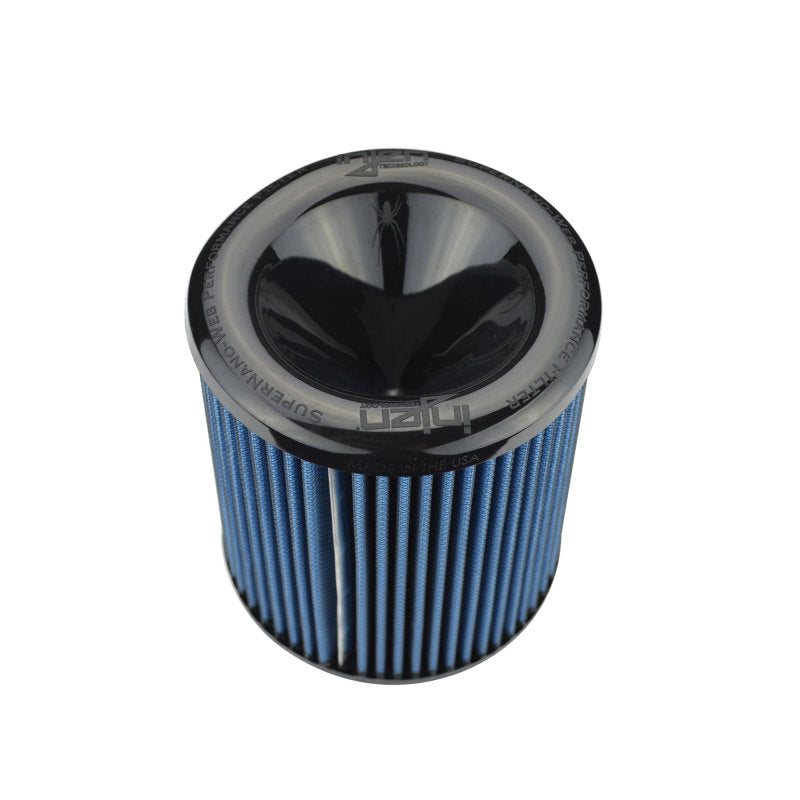 Injen SuperNano Web Dry Air Filter - 3.00 Filter / 6in Base / 6.3in Tall / 5.350in Top - X-1103-BB