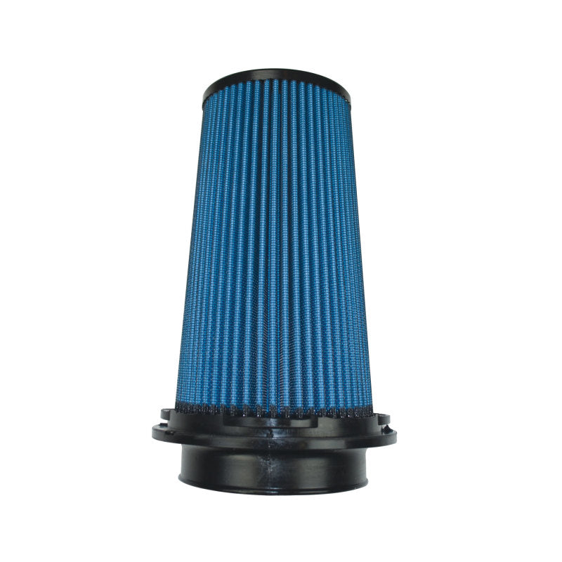 Injen NanoWeb Dry Air Filter- 4in Flange ID 6in Twist Lock Base 8.8in Media Height 4in Top - X-1110-BB