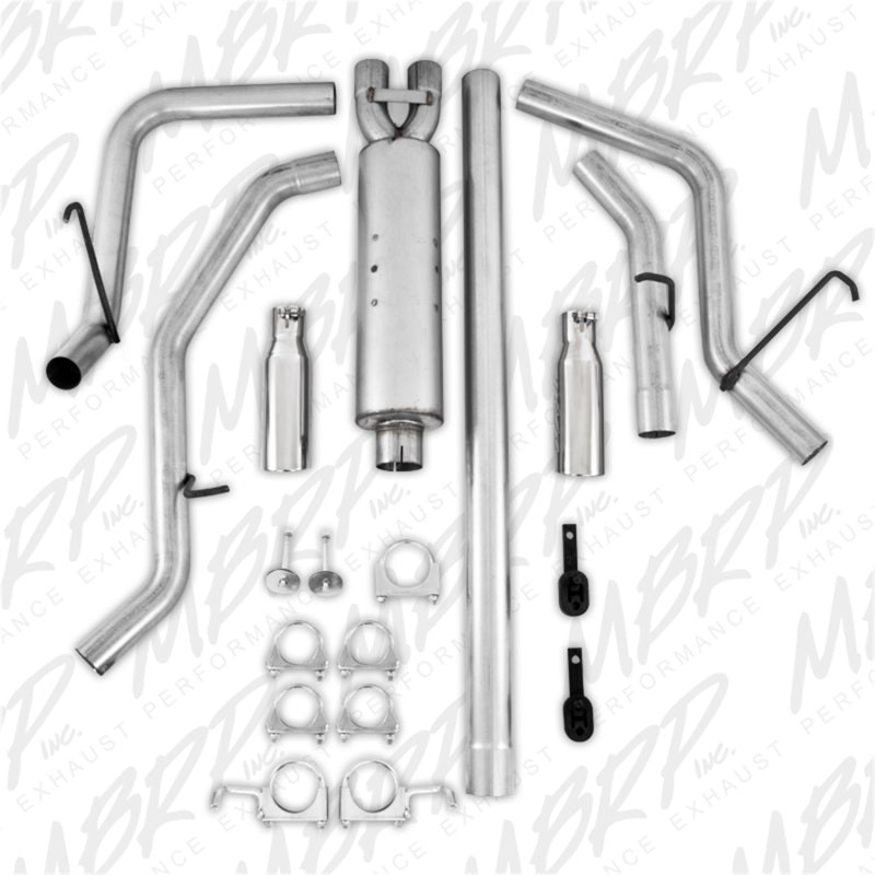 MBRP 2006-2008 Dodge Ram Hemi 1500 5.7L SC/CC-SB Cat Back Dual Split Side - S5128AL