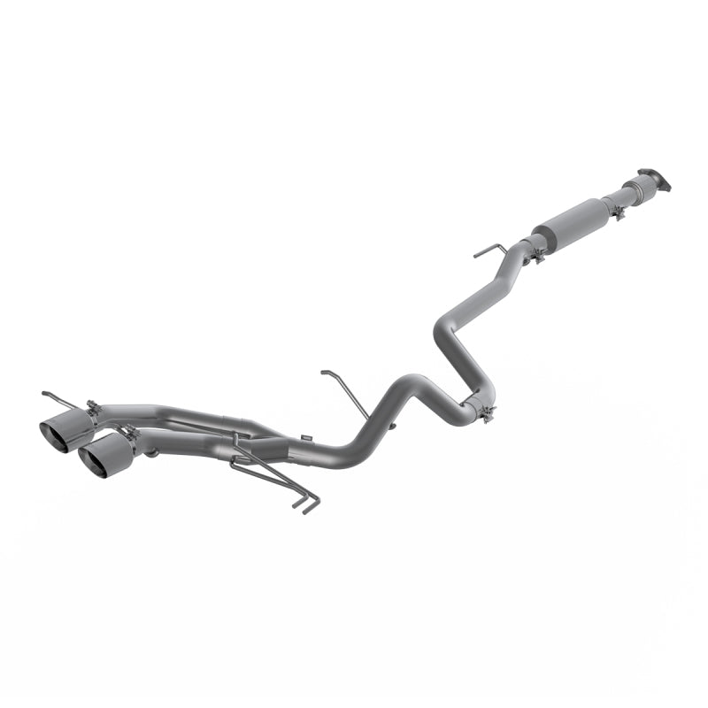 MBRP 13-18 Hyundai Veloster Turbo 4.0in OD Tips Dual Outlet 2-1/2in AL Cat Back - S4703AL