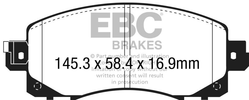 EBC 2018+ Subaru Crosstrek Redstuff Front Brake Pads - DP32330C