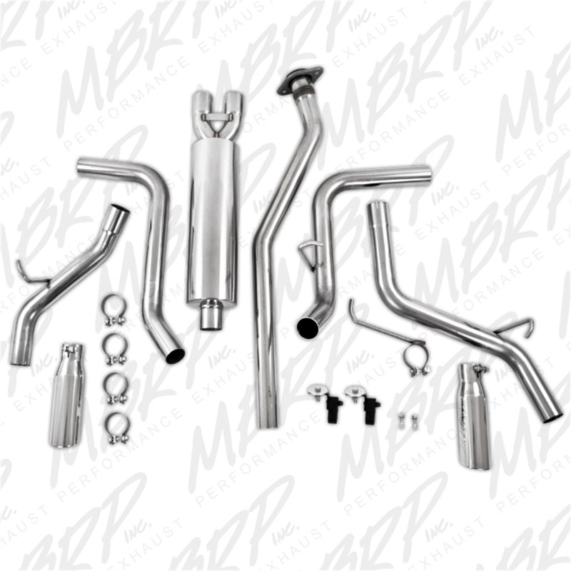 MBRP 2003-2007 Chev/GMC 1500 Classic 4.8/5.3L EC/CC-SB Cat Back Dual Split Side - S5018409