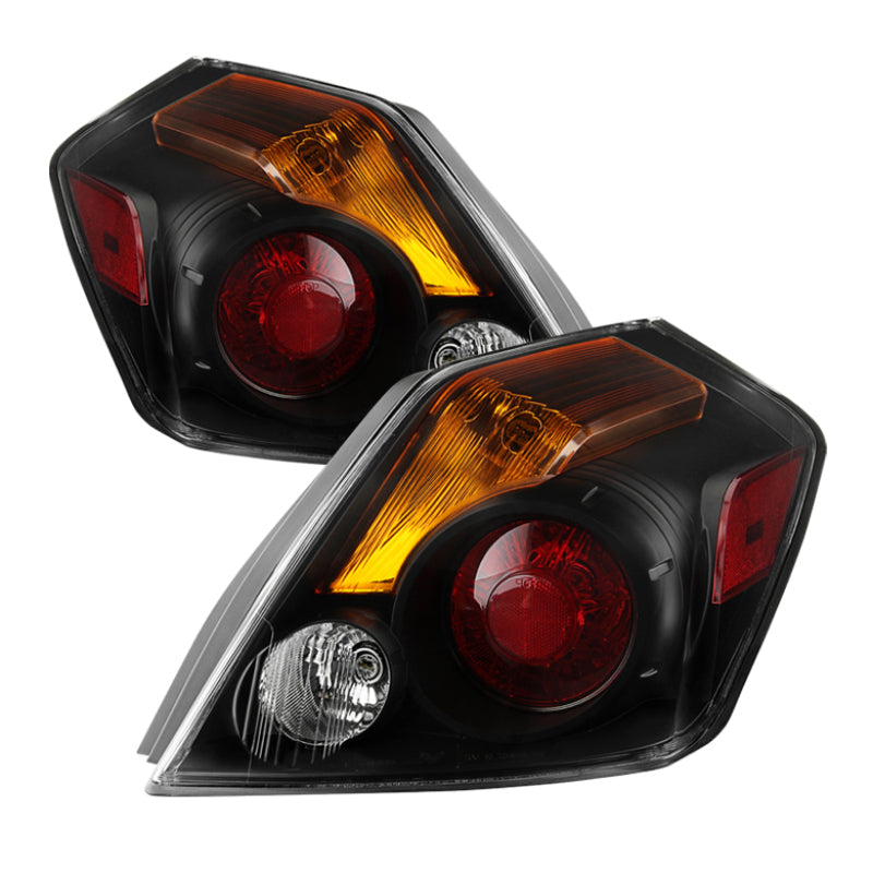 Xtune Nissan Altima Sedan &amp; Hybrid 2007-2012 OEM Style Tail Lights -Black ALT-JH-NA07-4D-OE-BK