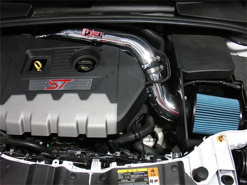 Injen 15-18 Ford Focus ST 2.0L (t) 4cyl Polished Short Ram Intake w/MR Tech &amp; Heat Shield - SP9002P