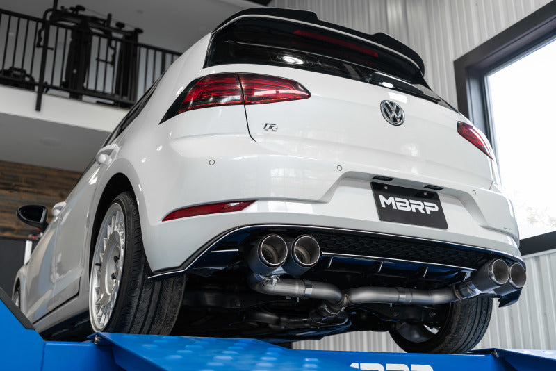 MBRP 15-19 VW Golf R MK7/MK7.5 3in T304 Cat Back Exhaust w/ Carbon Fiber Tips - S46033CF