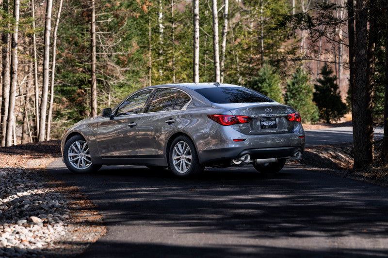 MBRP 16-22 Infiniti Q50 3.0L RWD/AWD 3in Cat-Back Dual Split Rear Street Version T304 - S4405304